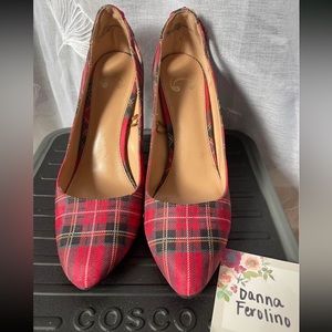 Christmas Plaid 4” Heel w/ Tassles